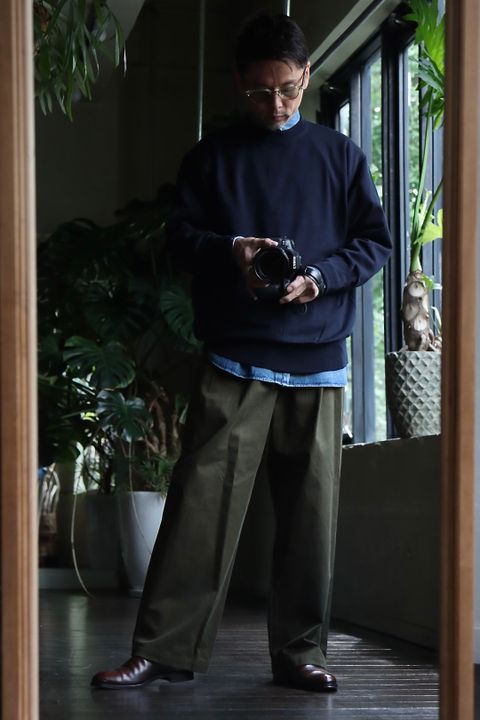 A.PRESSE 22FW L/S Knit T-Shirtスタイル