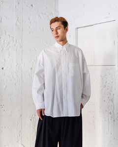 グラフペーパー25SS Oxford L/S Oversized B.D Shirt(GM251-50021B) WHITE