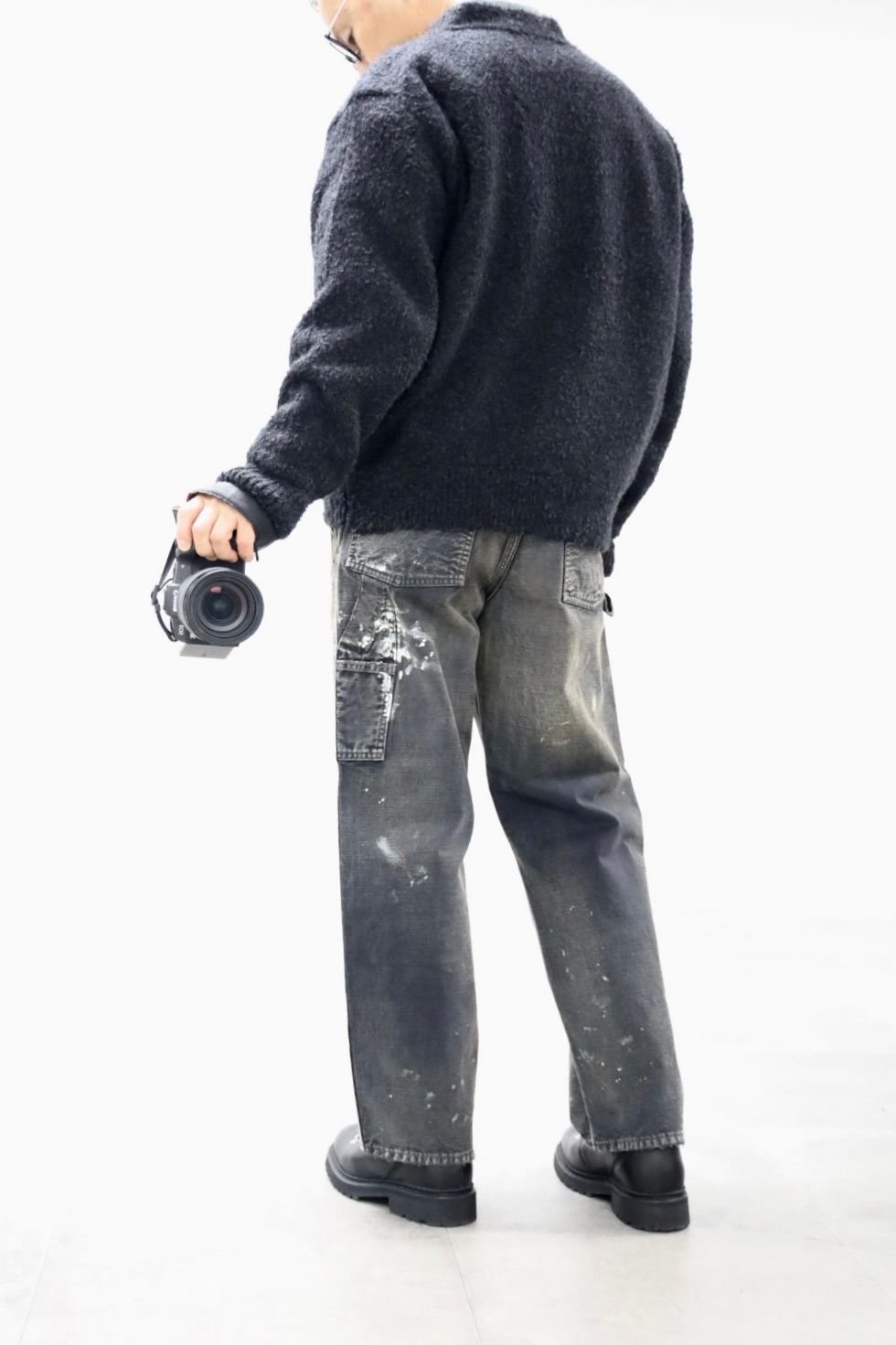 BOW WOW 25FWバウワウ  DUCK PAINTER PANTS AGED(BW252-DPP)AGED BLACK