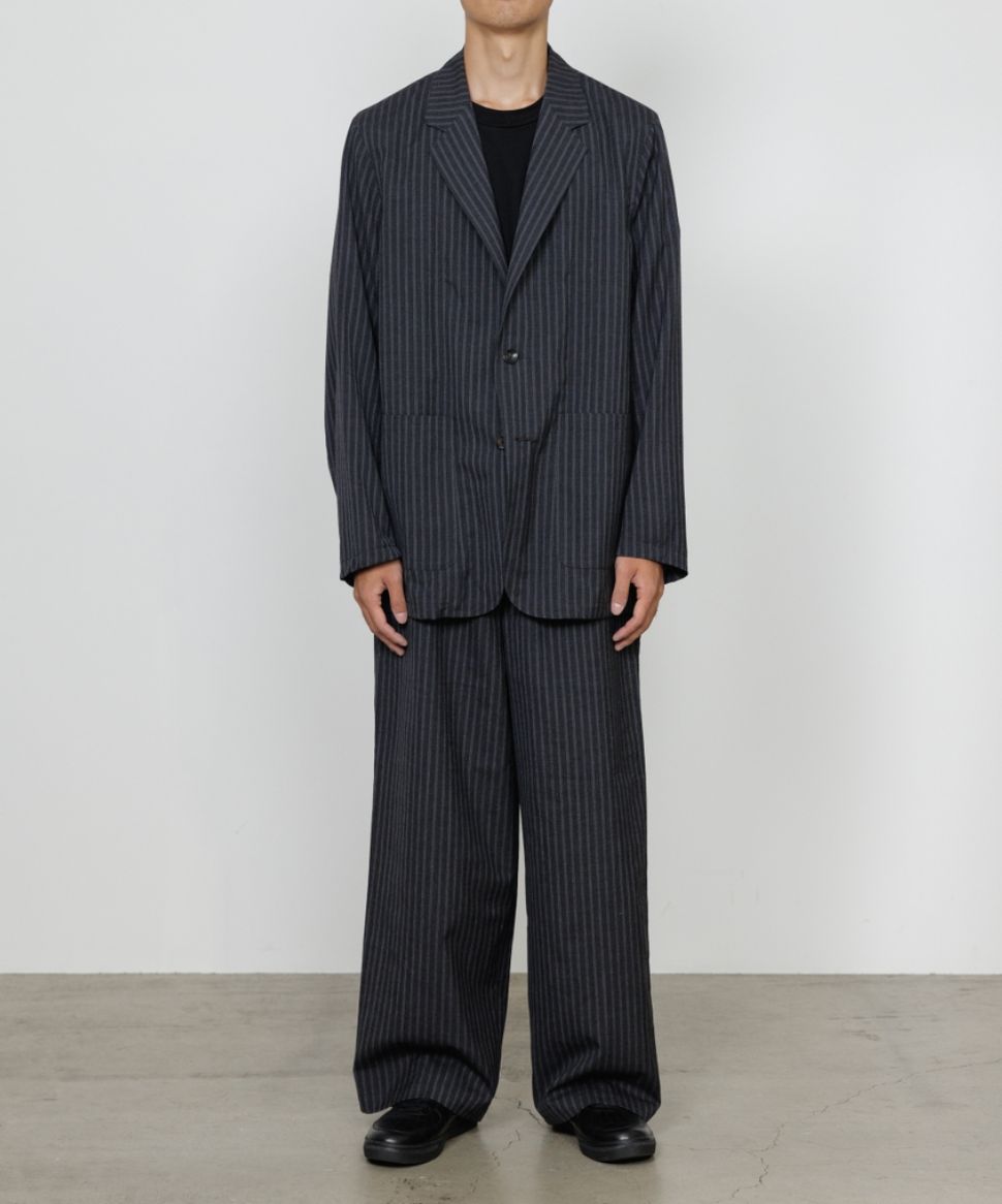 marka 26SS STROLL AROUND JACKET(M26A11SH02B)GRAY STRIPE☆新作発売！