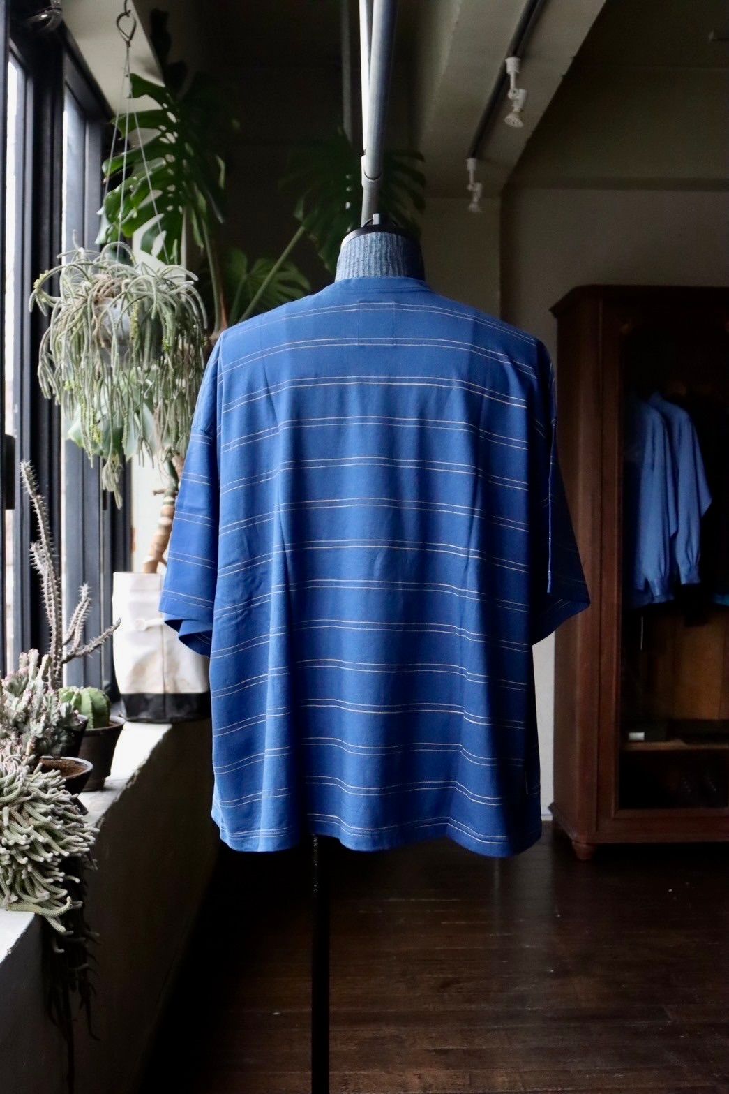 S.F.C 24SS エスエフシー DOUBLE WIDE SIDE STRIPE TEE(SFCSS24CS11)Blue×Cream☆3月30日(土)発売！