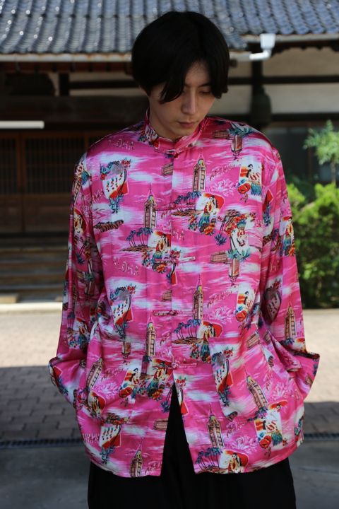 doublet ALOHA KUNG FU SHIRT(20AW14SH83) "PINK" style.2020.8.9.