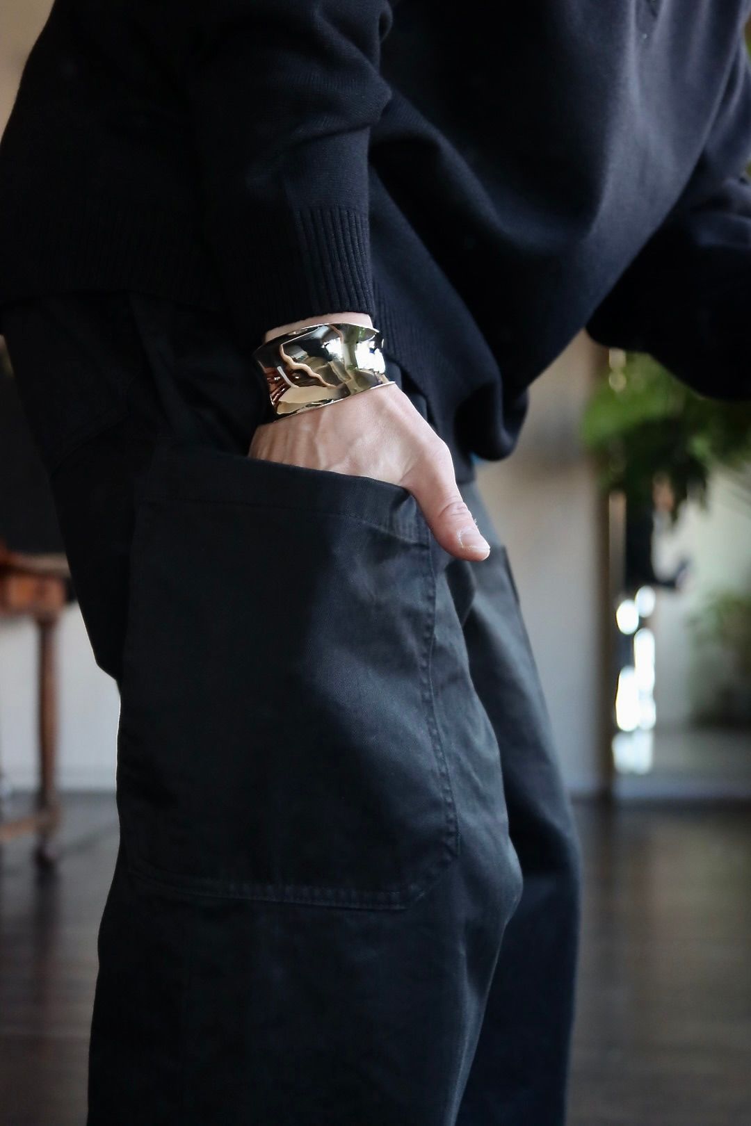 Graphpaper Suvin Herringbone Cargo Pants