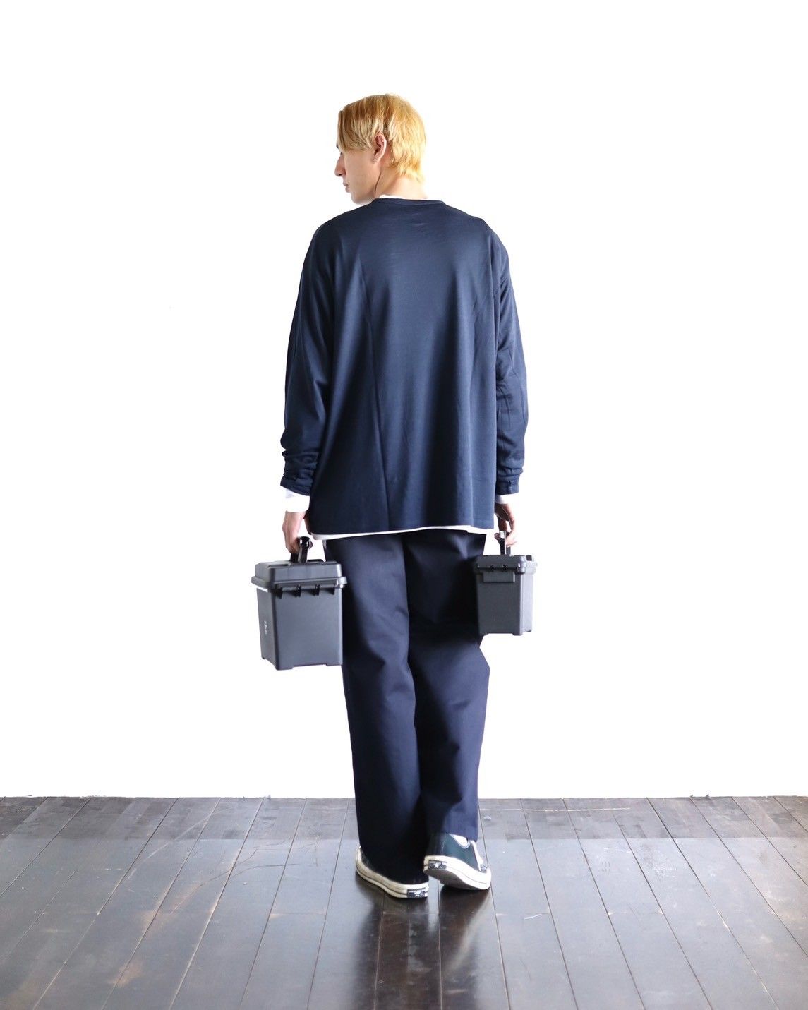 FreshService 24SS WASHABLE WOOL L/S TEE スタイル