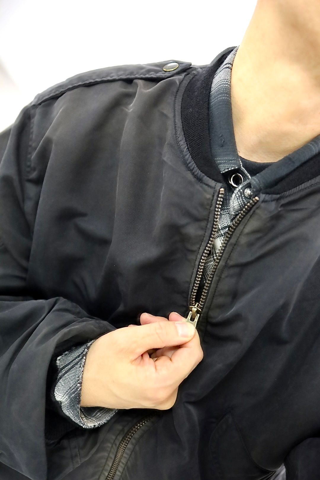 BOW WOW 25FWバウワウ ジャケットL-2B FLIGHT JACKET AGED(BW252-L2FJ) AGED BLACK