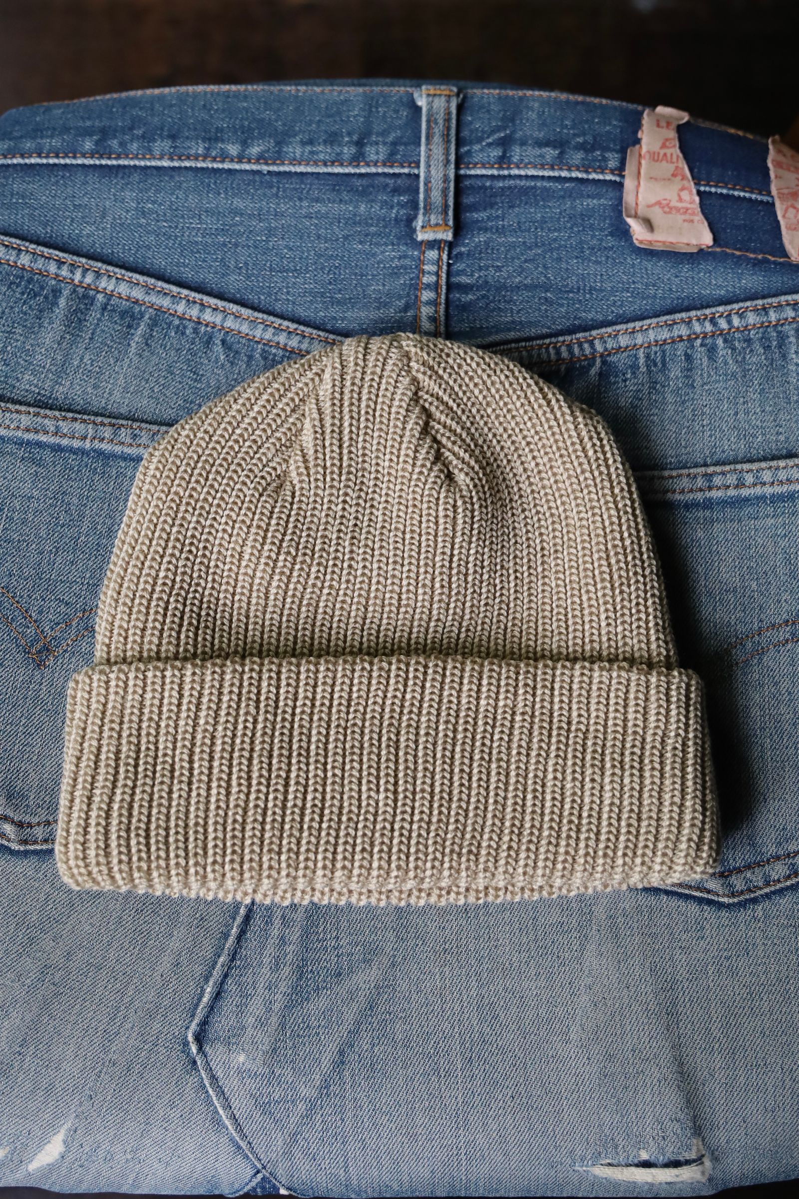 セダンオールパーパス FW24 Maison Logo Beanie(SD24F-CP04) Sand Stone