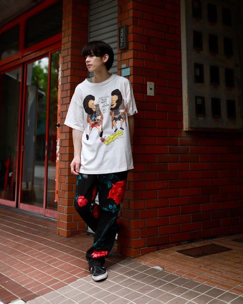©SAINT M×××××× ×WILDSIDE YOHJI YAMAMOTO PAJAMA PANTS markスタイル