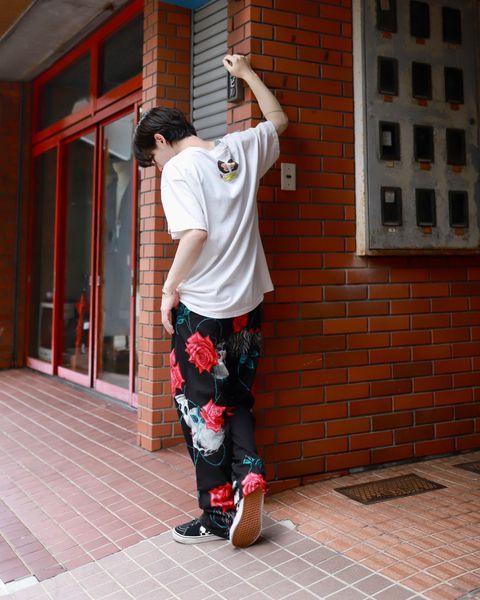 ©SAINT M×××××× ×WILDSIDE YOHJI YAMAMOTO PAJAMA PANTS markスタイル