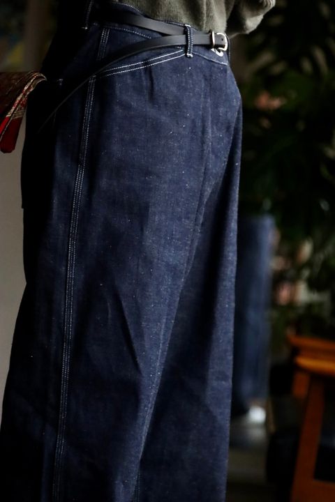 A.PRESSE Military Denim Trousersスタイル