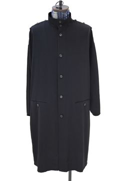 Yohji Yamamoto 釦あきスタンド長袖ジャケット (HK-J57-500)BLACK☆3月18日発売！