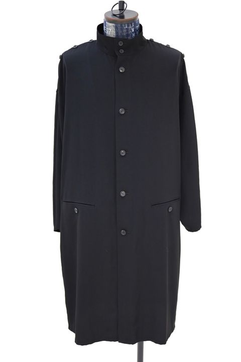 Yohji Yamamoto 釦あきスタンド長袖ジャケット (HK-J57-500)BLACK☆3月18日発売！