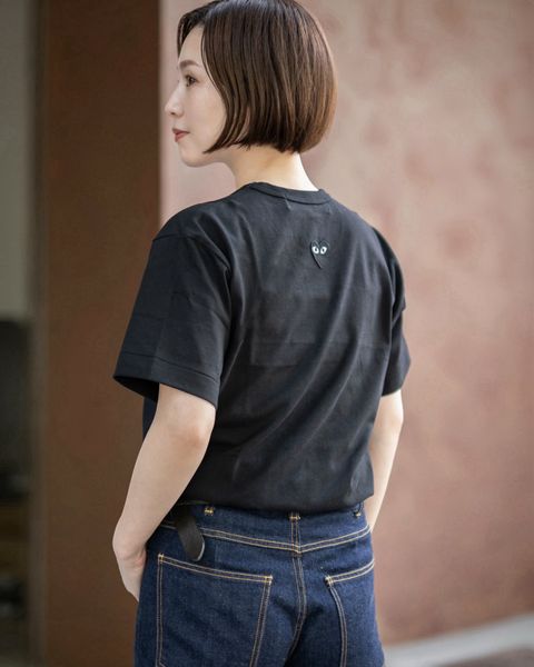 PLAY COMME des GARCONS  バックワンポイントTシャツ style.2024.09.08