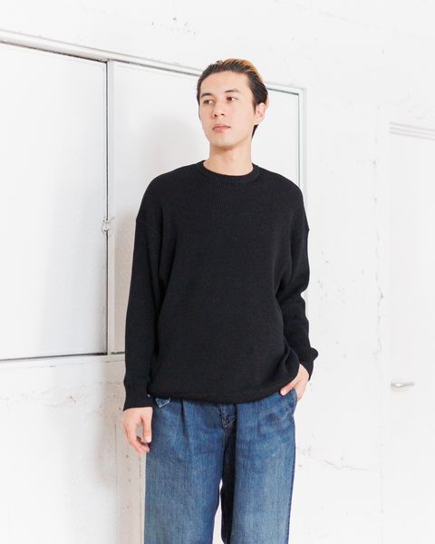 グラフペーパー  Linen Solotex Loose Rib Crew Neck 3月1日(土)発売！