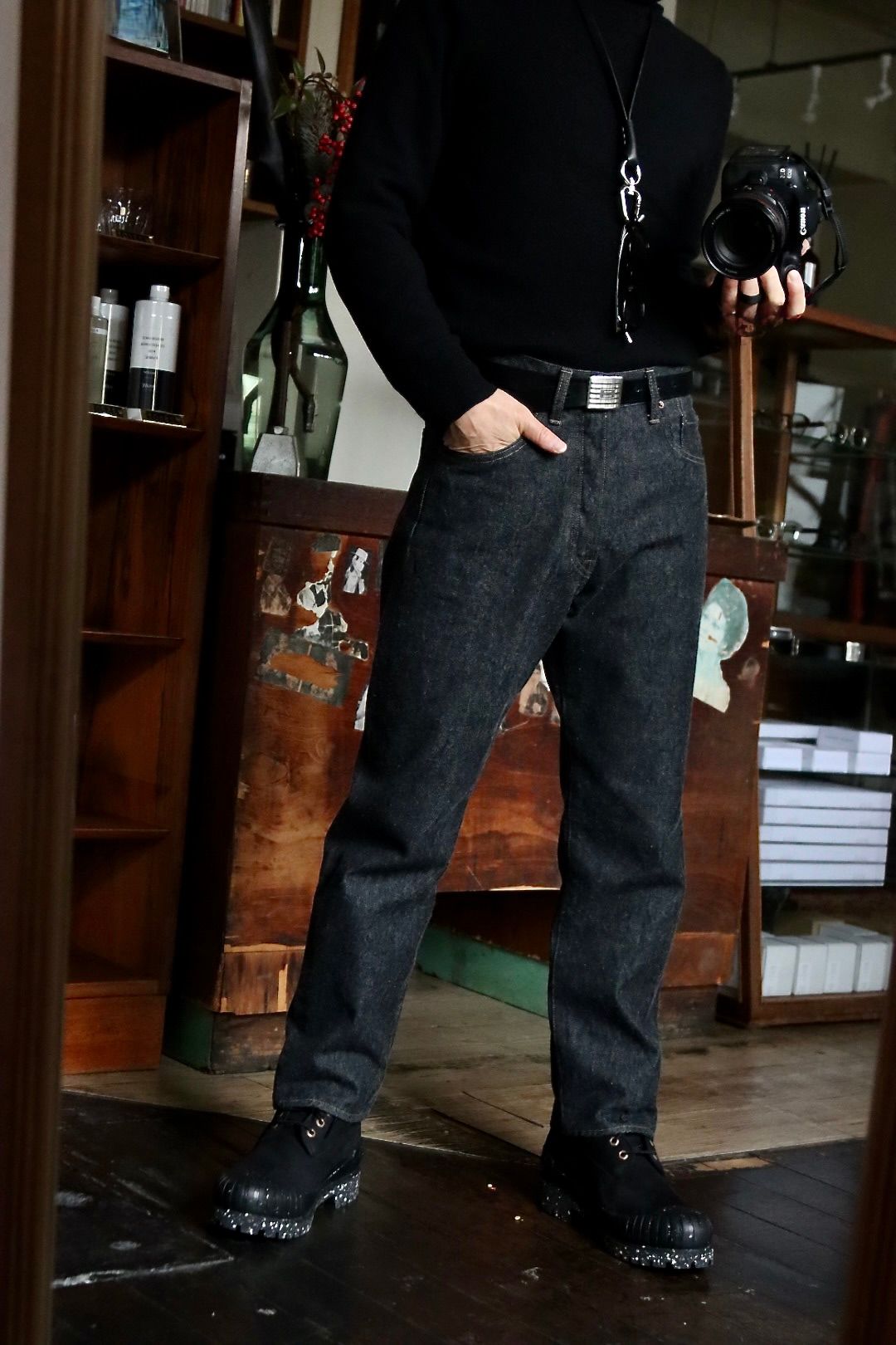 A.PRESSE Tweed Tailored Jacketスタイル2023.12.21.