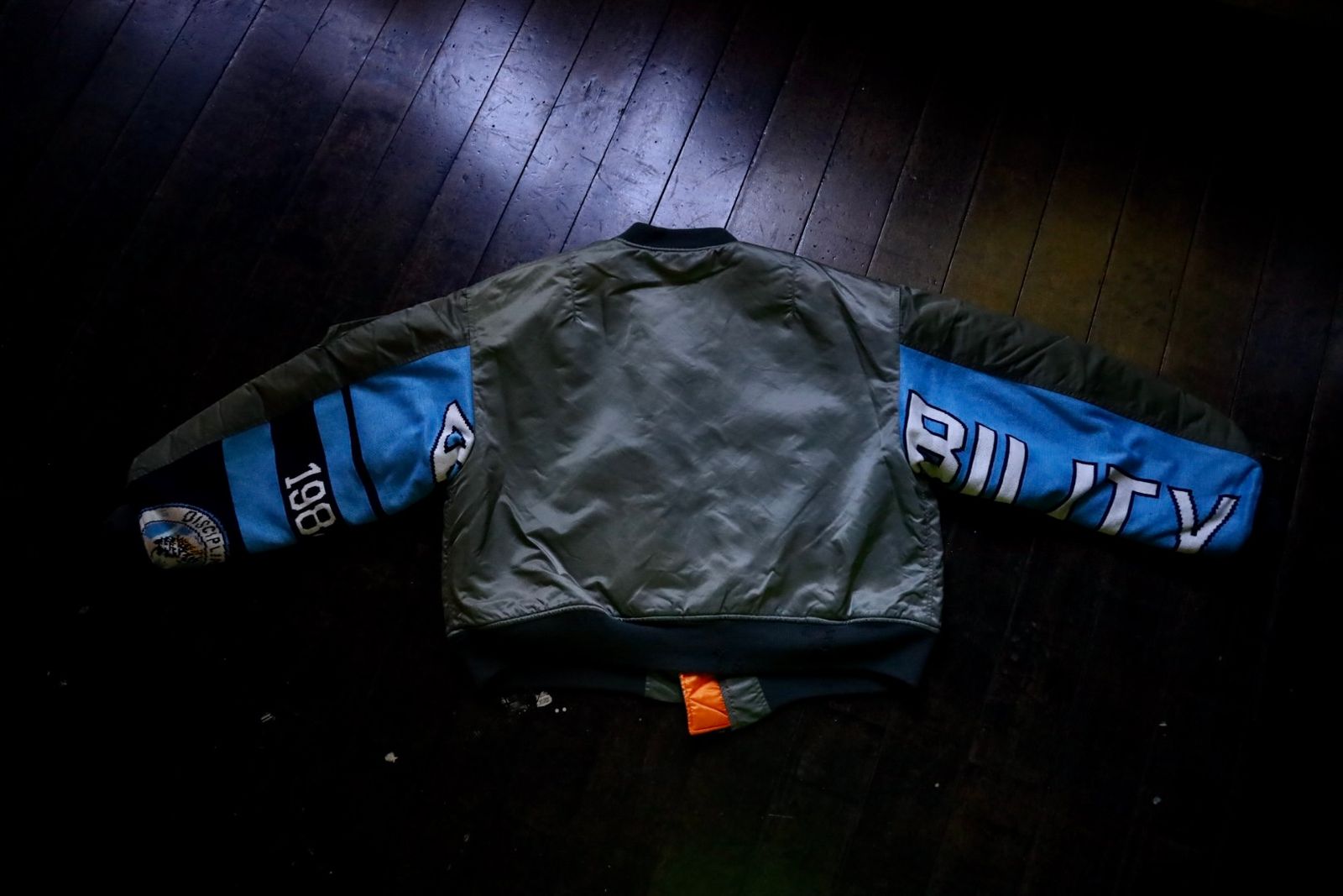 セントマイケル24AW DAMEGE MA-1 (SM-YS1-0000-064)KHAKI