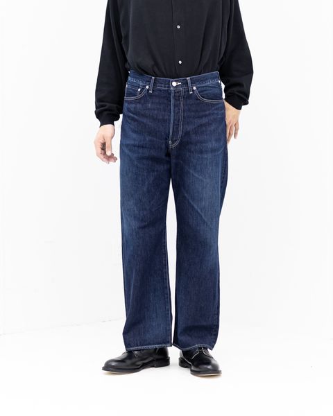 グラフペーパー Selvage Denim Five Pocket wide Straight Pants(GU261-40059DB)INDIGO_DARK FADE★1月24日(土)発売！