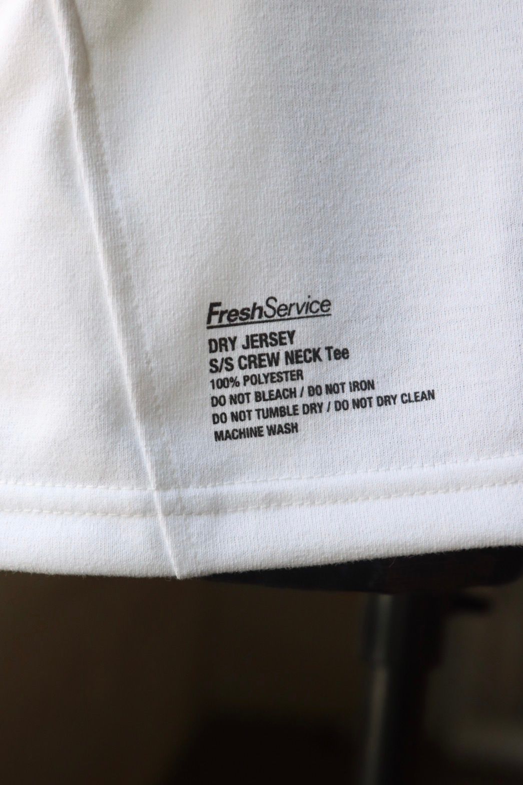 フレッシュサービス DRY JERSEY S/S CREW NECK TEE(FSC253-70083B)WHITE★7月26日(土)発売！