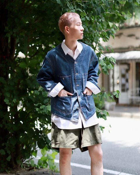 A.PRESSE アプレッセ 23AW Denim Engineer Jacketスタイル