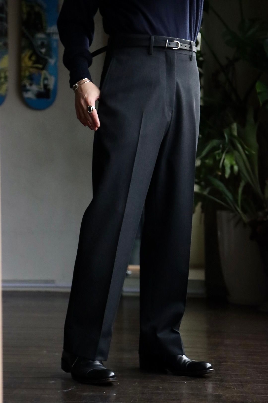 A.PRESSE - アプレッセ23SSパンツ Covert Cloth  Trousers(23SAP-04-05HB)CHARCOAL※1月28日(土)発売！ | mark