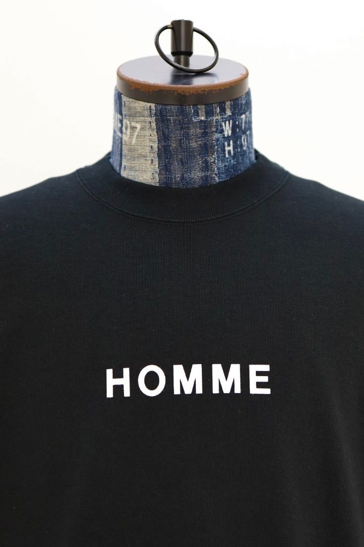 コムデギャルソンオム HOMMEプリントスウェット(HQ-T104-051)BLACK☆2月6日(金)発売！