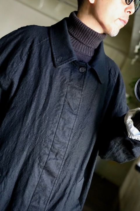 COMME des GARCONS HOMME ウールサージ縮絨コートスタイル2024.10.10.