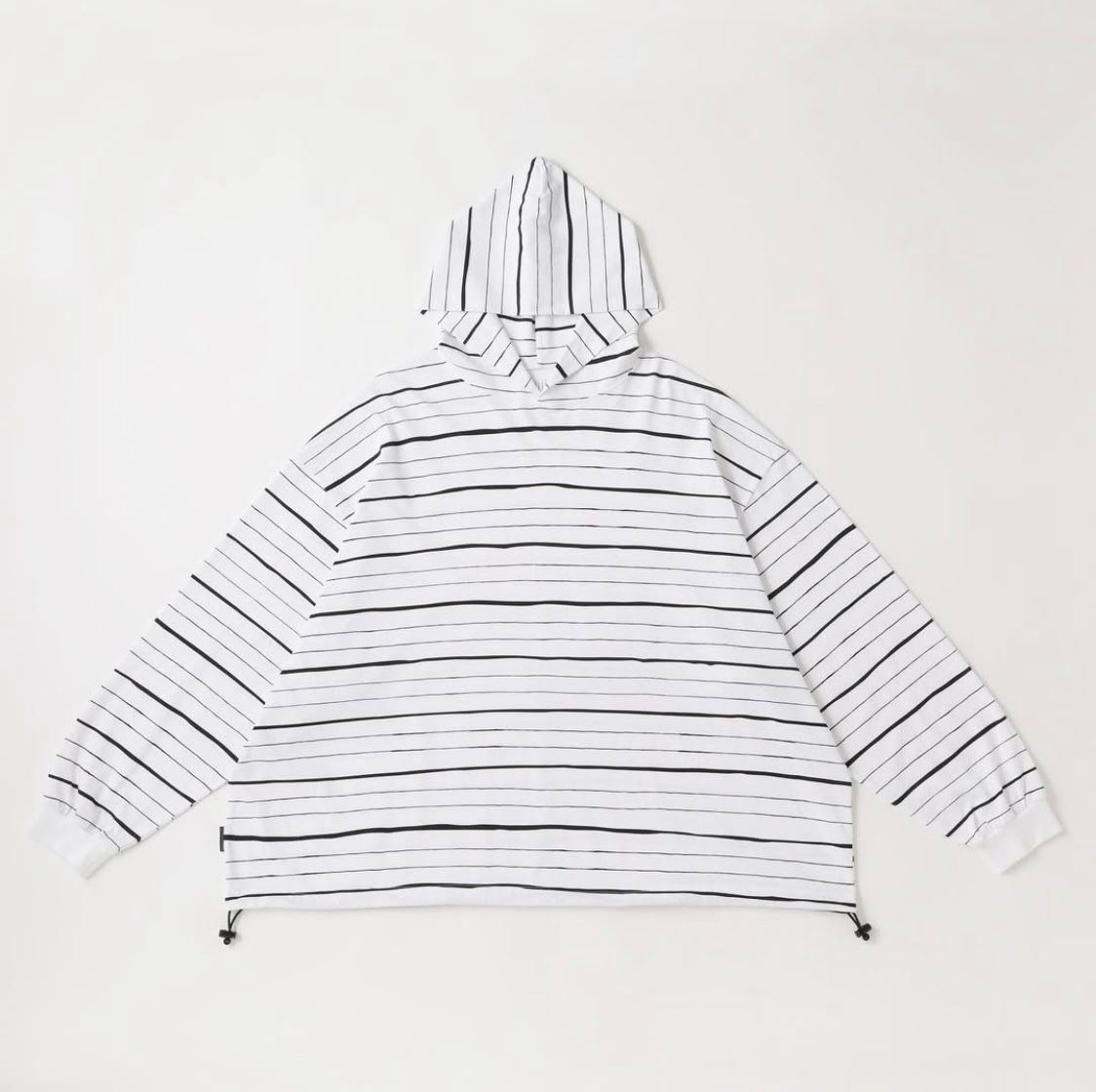 S.F.C 25SS エスエフシー HOODIE MIX SIDE STRIPE LS TEE (SFCSS25CS14) White-Black☆1月25日(土)発売！