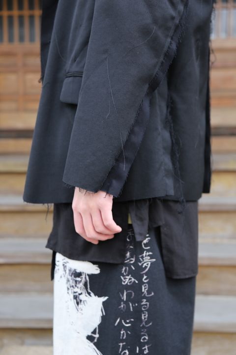 Yohji Yamamoto pour Homme 2020AW 新作 M-3BS 重ねST止レイヤードジャケット(HR-J10-802)style.2020.11.23.