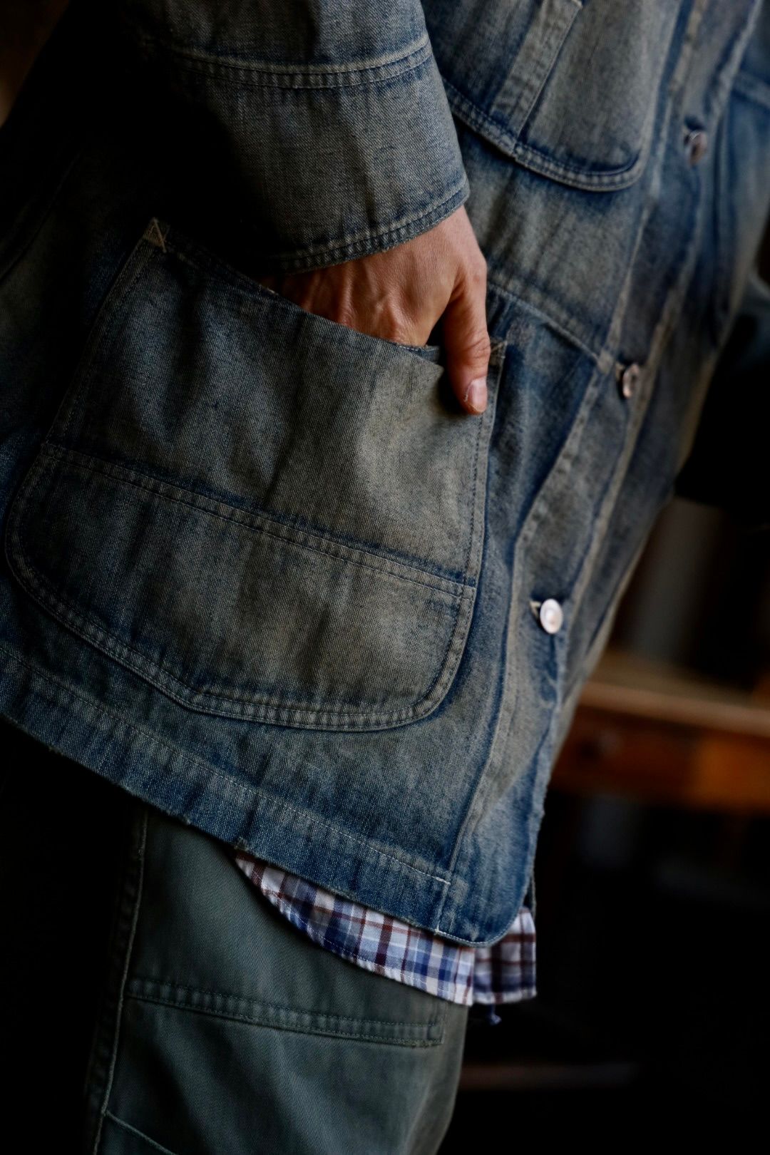 アプレッセ Vintage Coverall Jacket(25SAP-01-22K)INDIGO