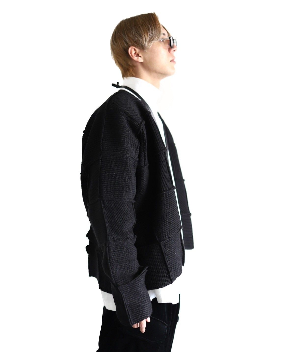 YOKE  ヨーク 24SS PATCHWORK RIB BUTTONED CARDIGANスタイル