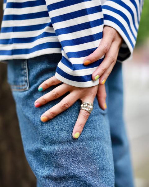 PLAY COMME des GARCONS レディース Striped T-Shirt style.2023.6.3