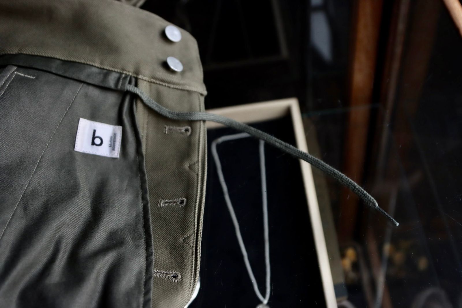 ブラームス23SS blurhmsROOTSTOCK Cotton Serge 47 Pants(bROOTS23S35)OLIVE※12月23日(金)発売！