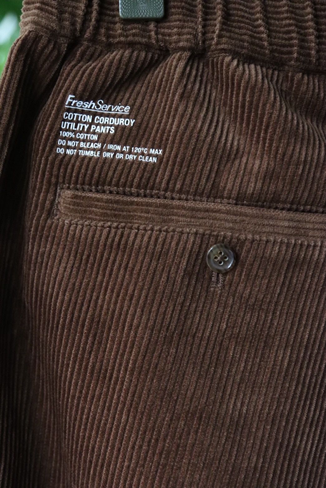 フレッシュサービス COTTON CORDUROY UTILITY PANTS (FSC253-40125)BROWN