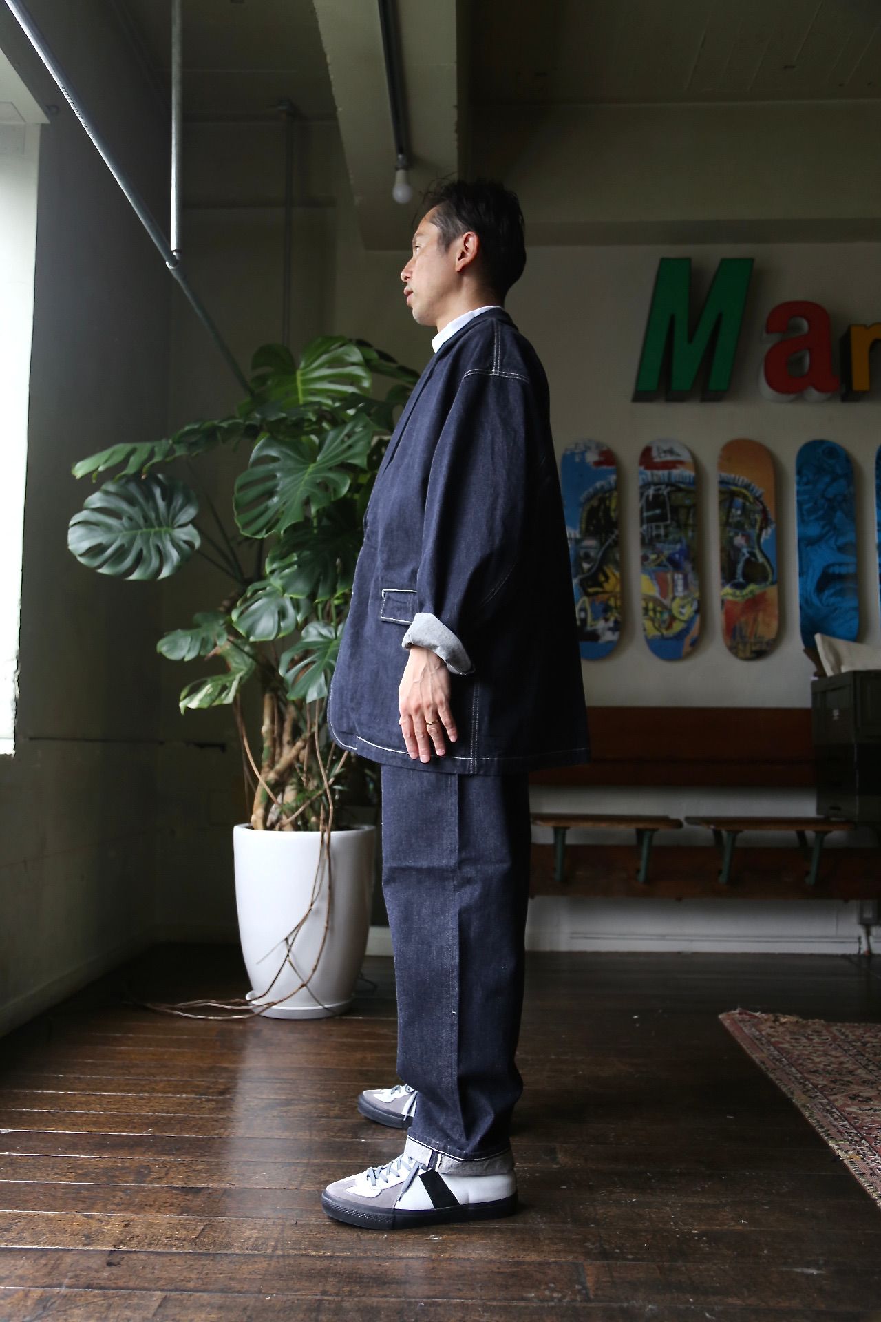 贈る結婚祝い CIOTA for GP Suvin Cotton Denim Jacket