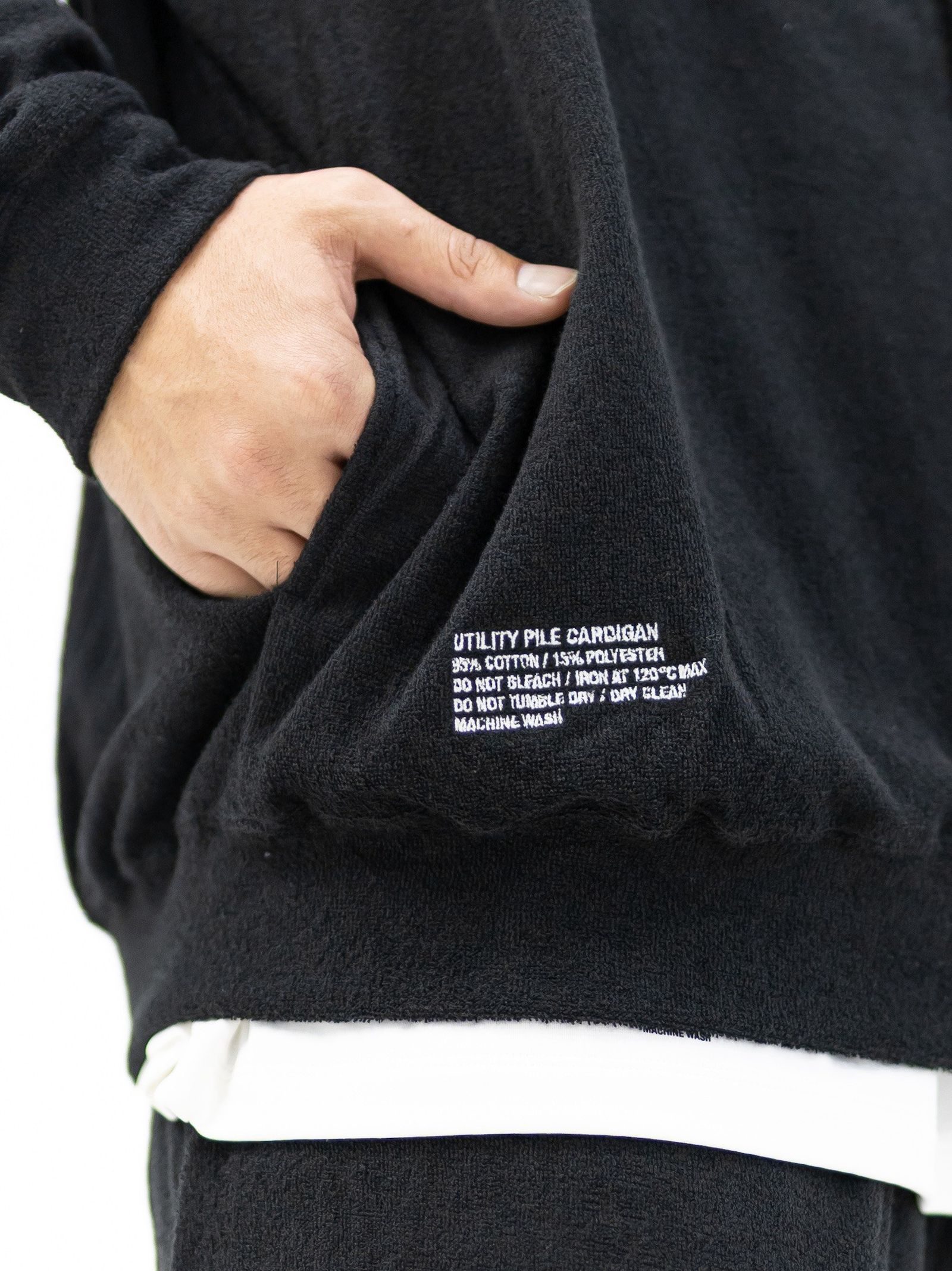 Re!FreshService UTILITY PILE CARDIGAN SET-UP (BLACK)☆9月19日(土)新作発売！