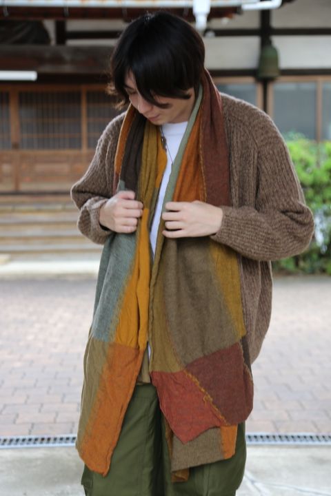 YOKE NEW HARMONY BIG STOLE "multi color"style.2020.9.12.