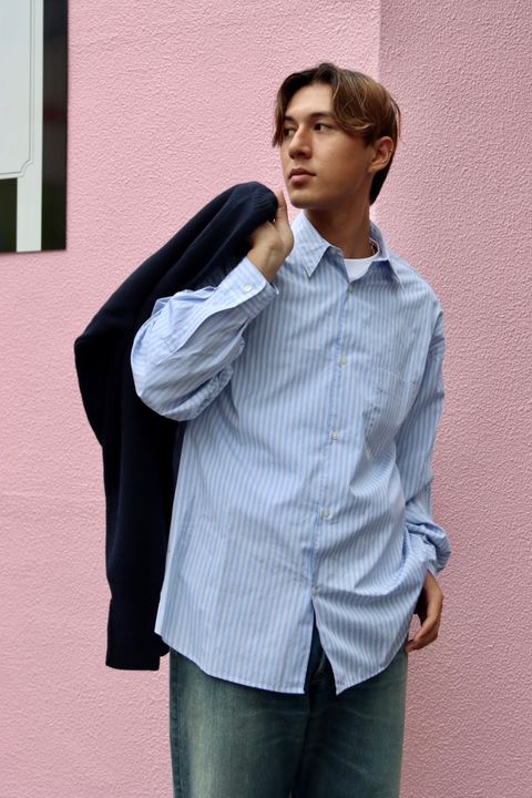 Graphpaper グラフペーパー 23AW SPOT CANCLINI L/S Oversized Regular Collar Shirtスタイル