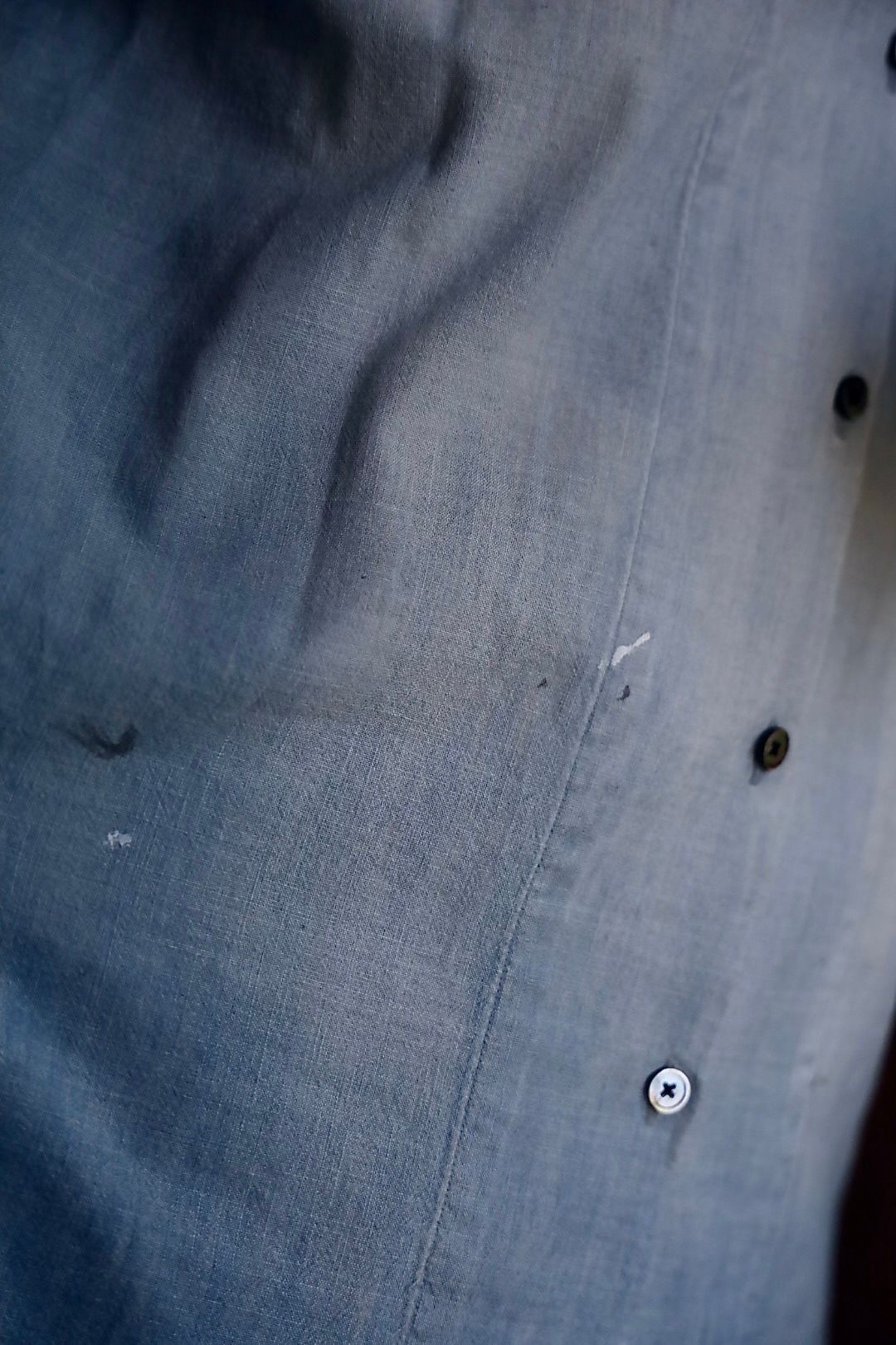 A.PRESSE 2026 STYLE1 Vintage Chambray S/S Shirtスタイル