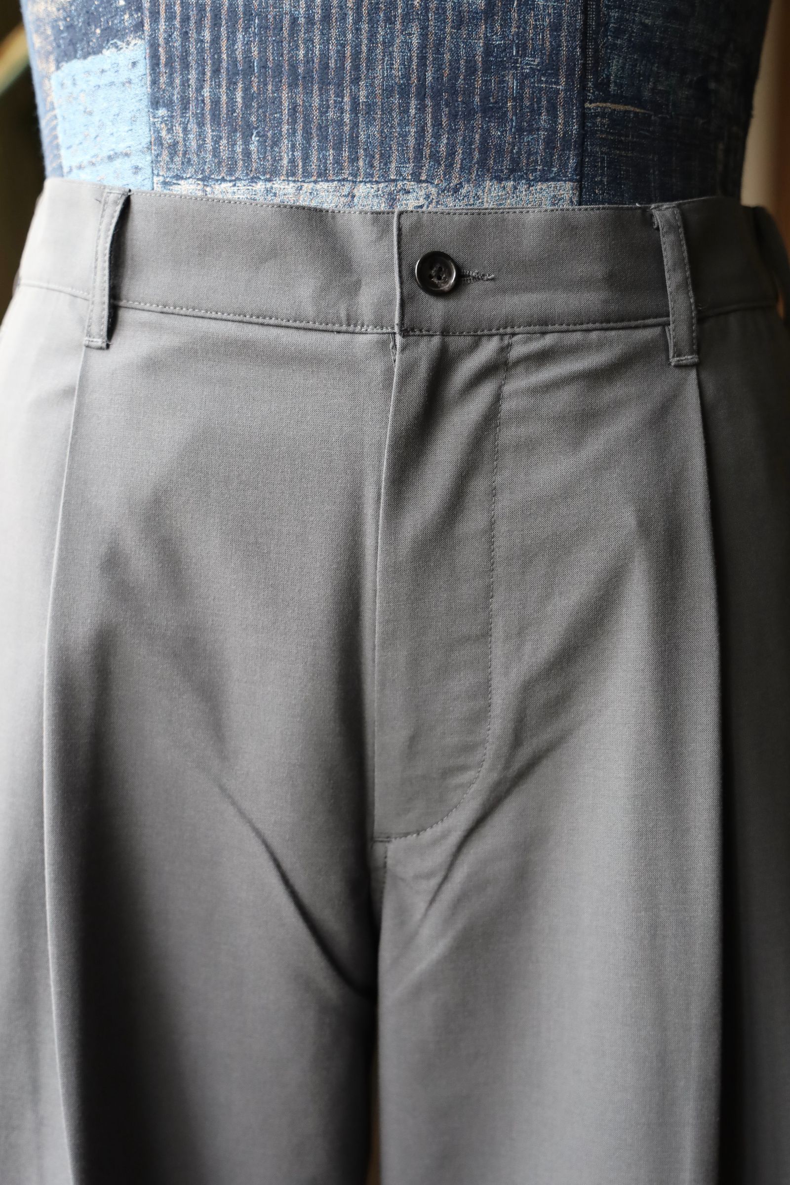 フレッシュサービス WOOLY CLOTH WIDE TROUSERS(FSC251-40109)GRAY