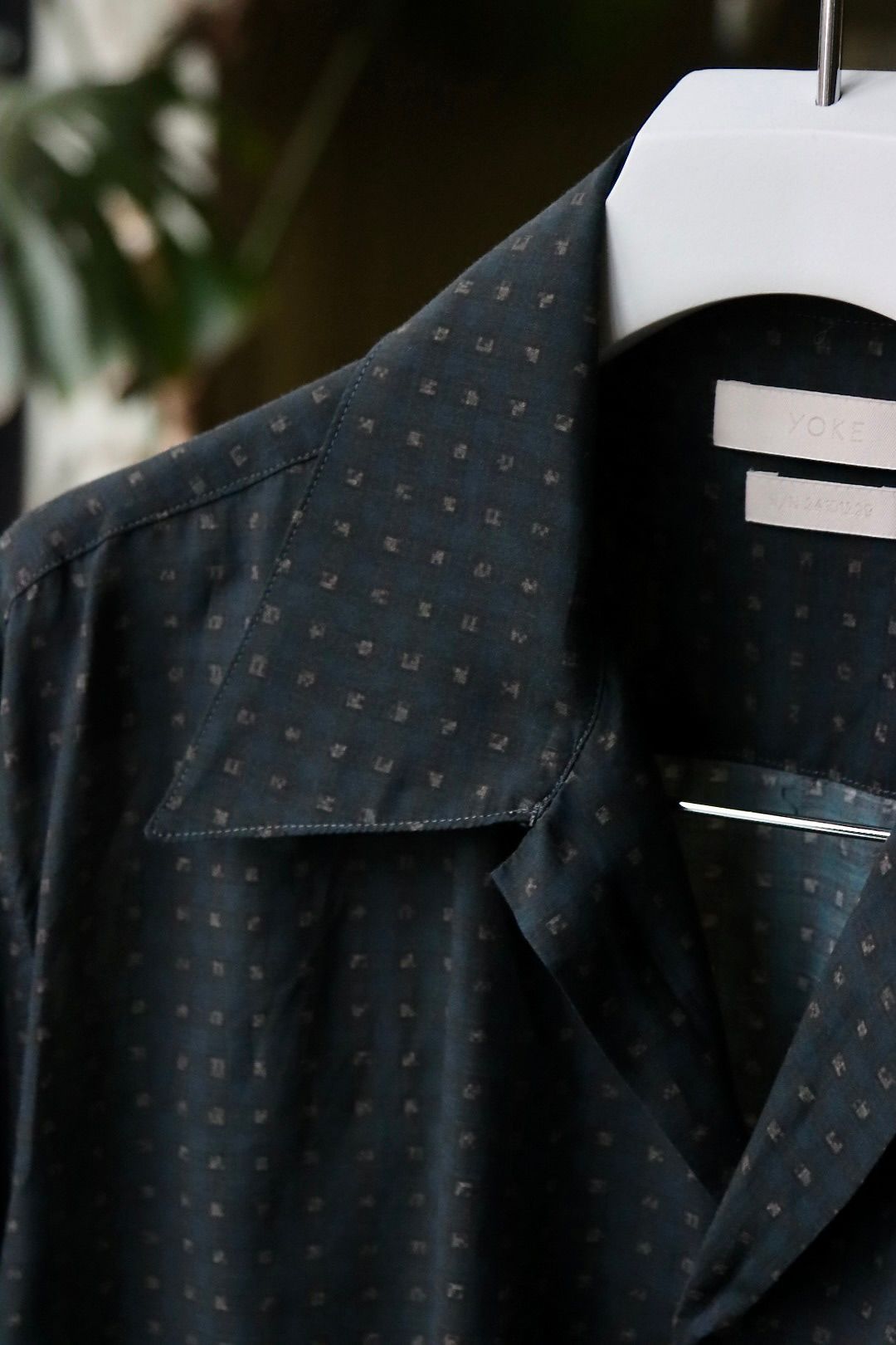 YOKE - ヨーク24SS PIXEL LOW PLAID OPEN COLLAR SHIRT