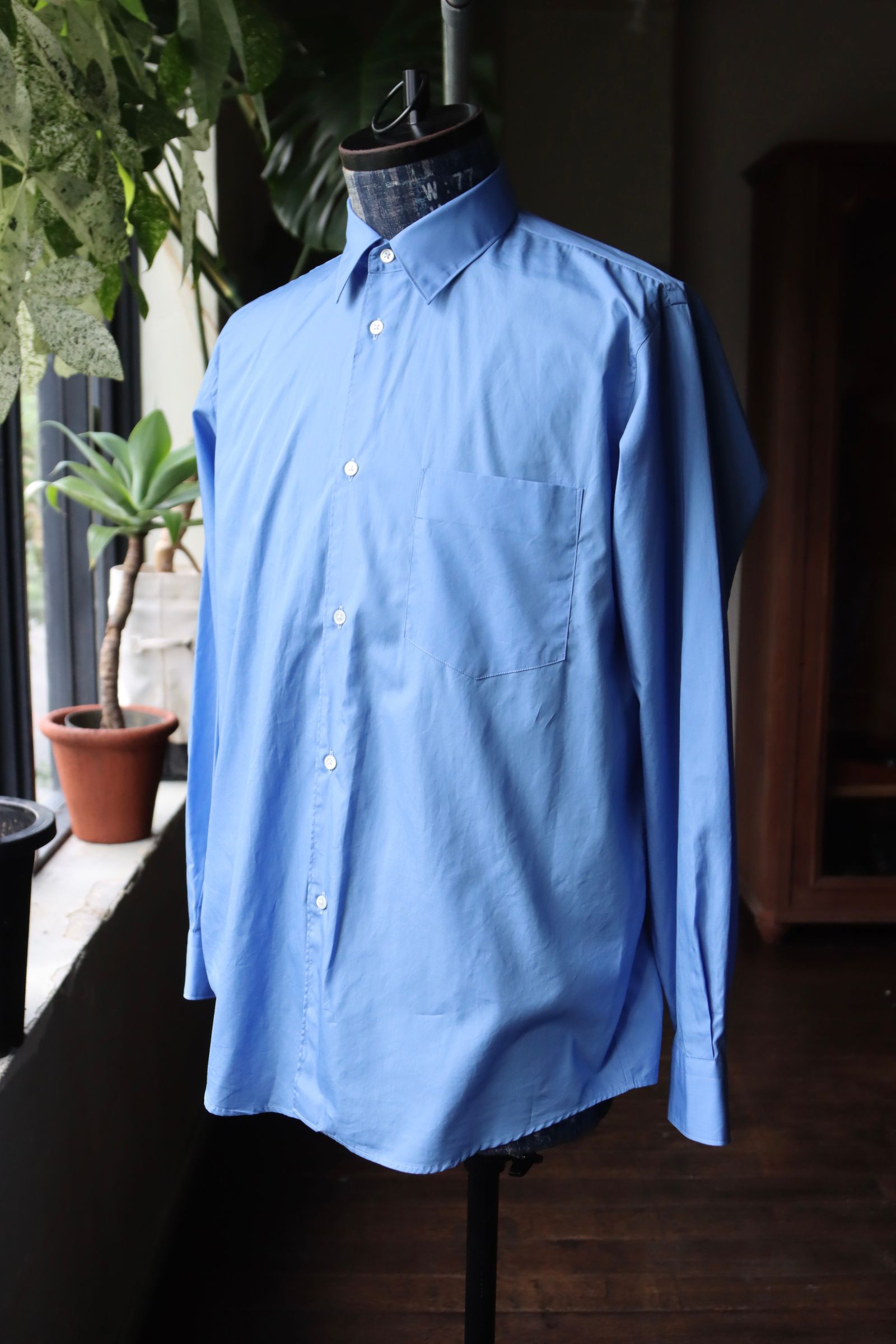 グラフペーパーシャツ Broad Regular Collar Shirt (GM251-50005B)BLUE☆7月19日(土)発売！