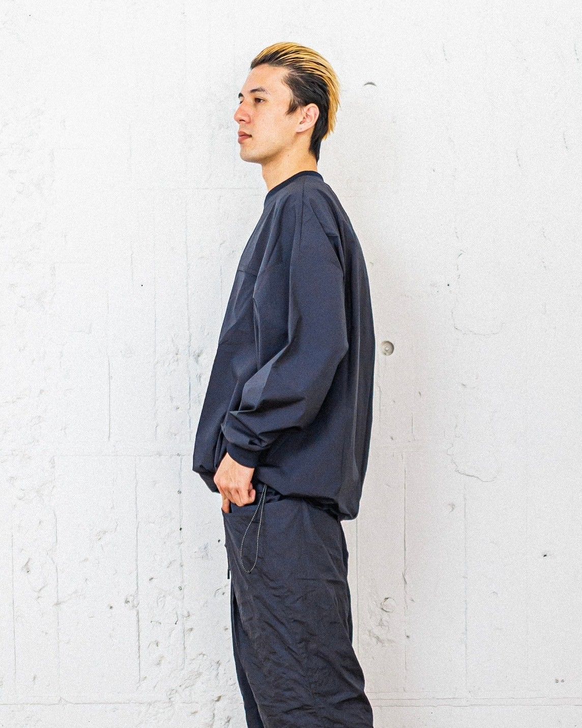 【極美品】S.F.C TECH POCKET NYLON LS TEE L Stripes For Creative - S.F.C 25SS エスエフシー TECH POCKET