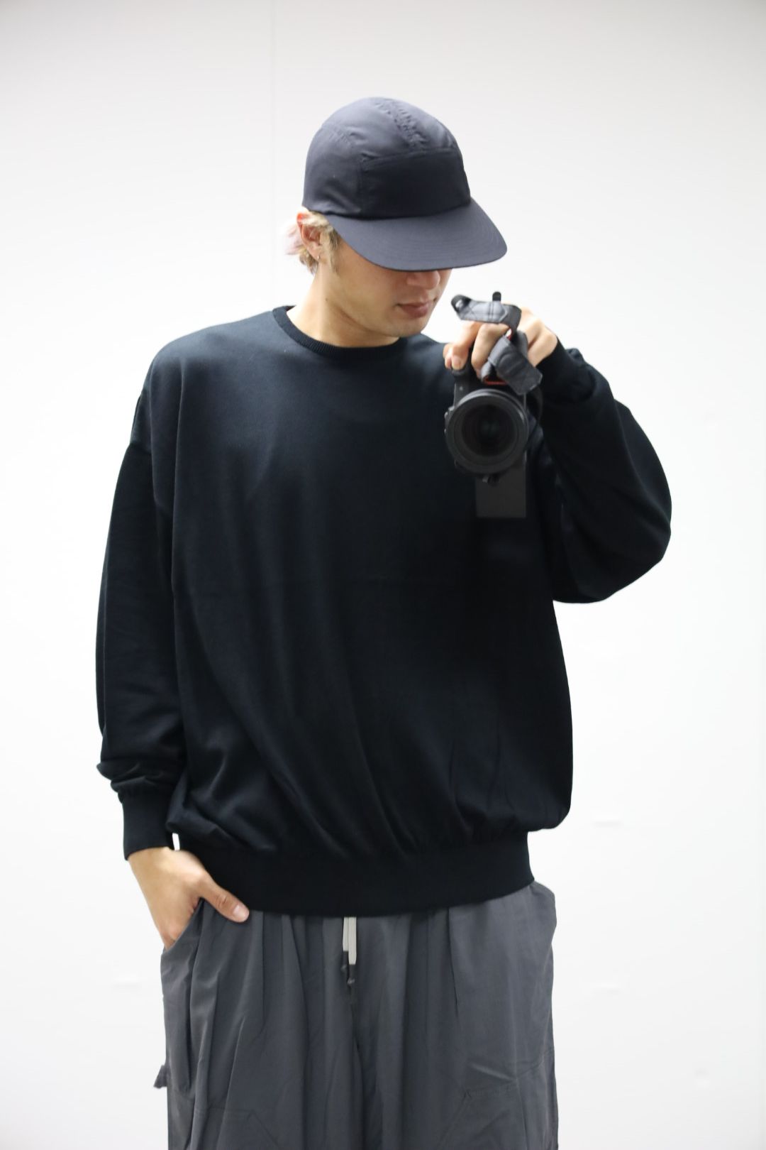 S.F.C 26SS エスエフシー BIG LS COTTON KNIT TEE(SFCSS26KN02)Black☆2月28日(土)発売！