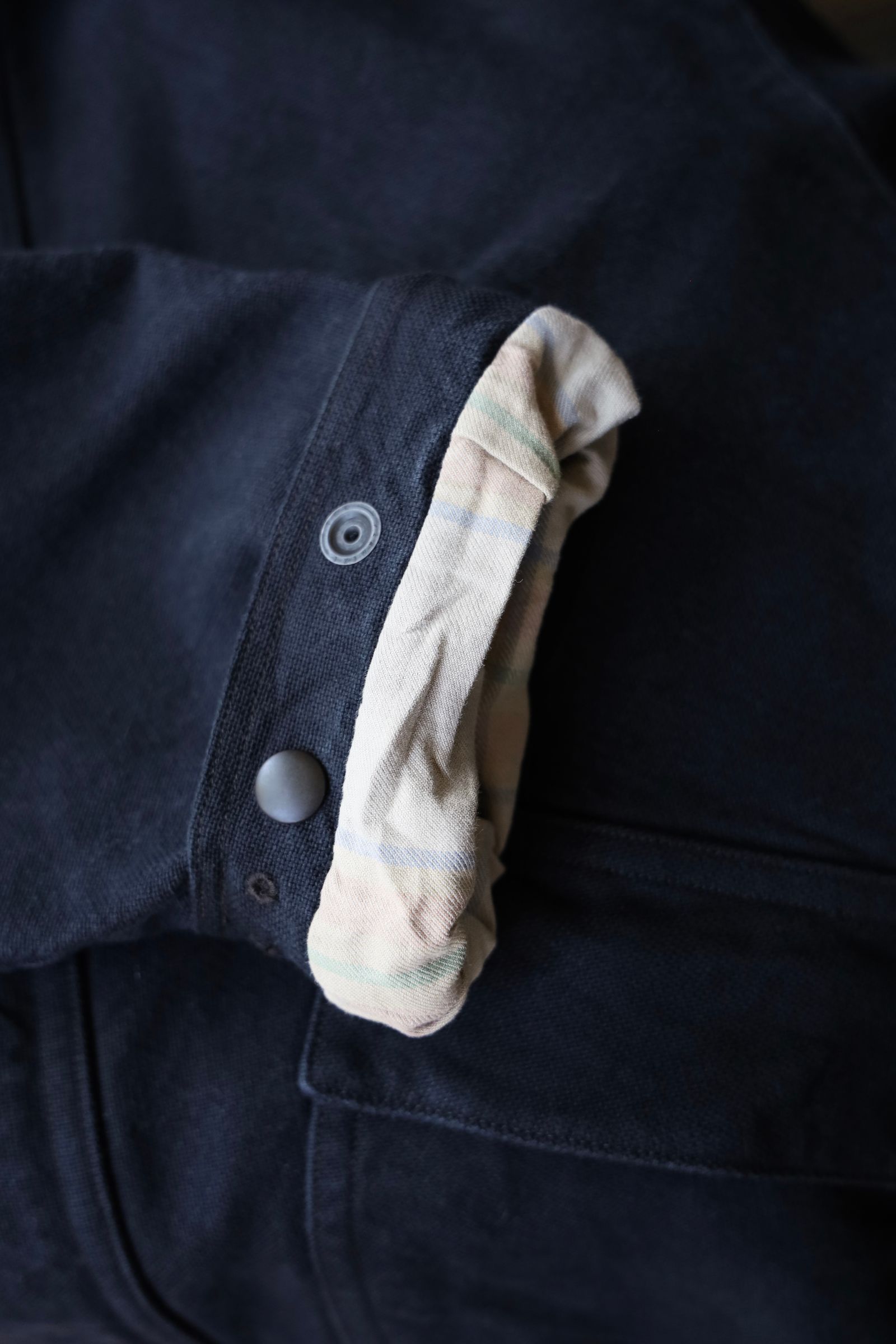 アプレッセ 2025 STYLE2 Vintage Silk Hemp Hunting Jacket(25AAP-01-25)BLACK☆再入荷！