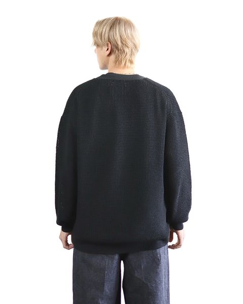 グラフペーパー 24SS Linen SOLOTEX Knit Cardigan(BLACK) style 2024.3.15