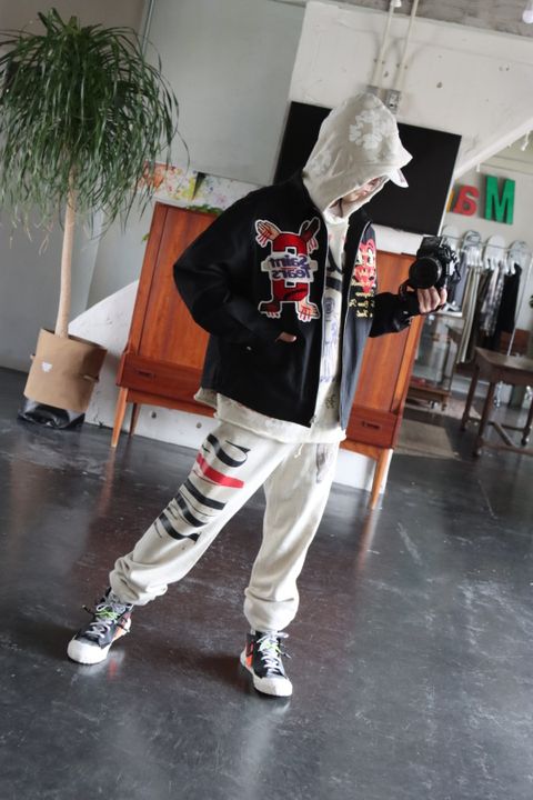 ©SAINT M×××××× ×DENIM TEARS SWING TOP"BLACK"L style.