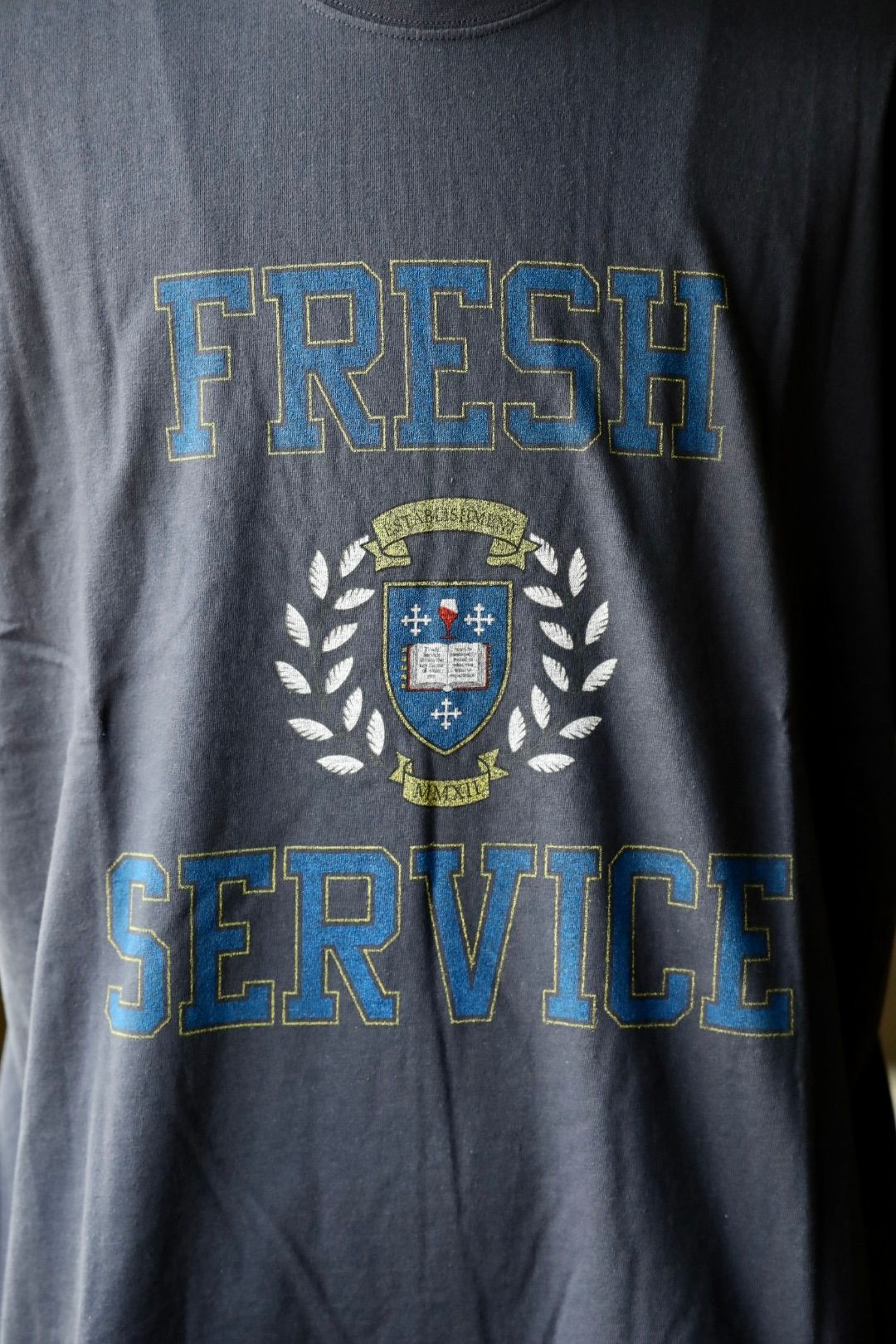 フレッシュサービス CORPORATE PRINTED S/S TEE "COLLEGE"(FSC253-70013)NAVY★8月16日(土)発売！