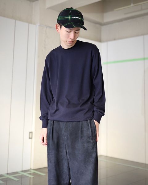 A.PRESSE アプレッセ 2024 Style1 Cashmere High Gauge Crew Neck Sweaterスタイル