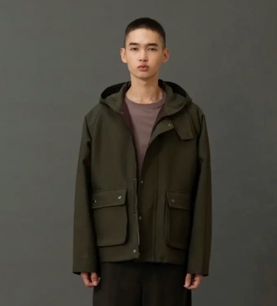 ANOTHER OFFICEアナザーオフィス Hood Neo British Jacket (AOEWPD006)Olive Drab