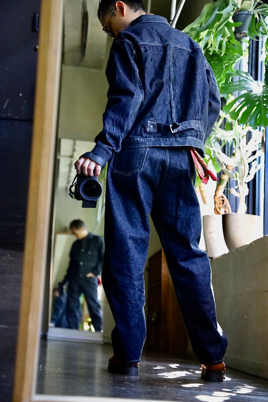 A.PRESSE - アプレッセ Washed Denim Wide Pants(AP-4001)ONE A.PRESSE - アプレッセ Washed Denim Wide Pants(AP-4001)ONE