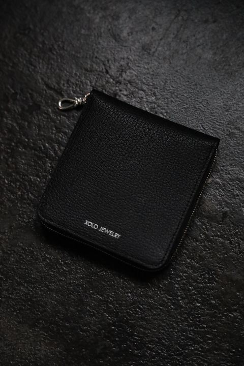 XOLO JEWELRY ショロジュエリー / Round Zip Wallet (XOWC002BLK) BLACK
